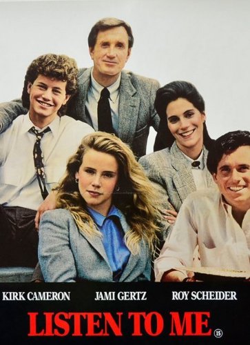 Jami Gertz, Amanda Peterson, Roy Scheider, Kirk Cameron, and Tim Quill in Listen to Me (1989)