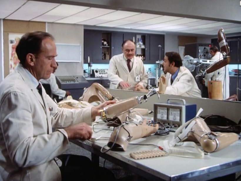 Martin Balsam and Crane Jackson in The Six Million Dollar Man (1973)