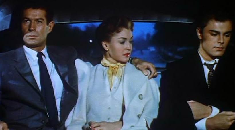 George Nader, John Saxon, and Esther Williams in The Unguarded Moment (1956)