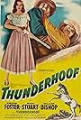 William Bishop, Dice, Preston Foster, and Mary Stuart in Thunderhoof (1948)