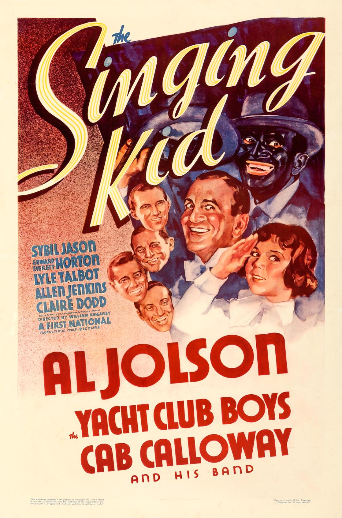 Sybil Jason, Al Jolson, and The Yacht Club Boys in The Singing Kid (1936)