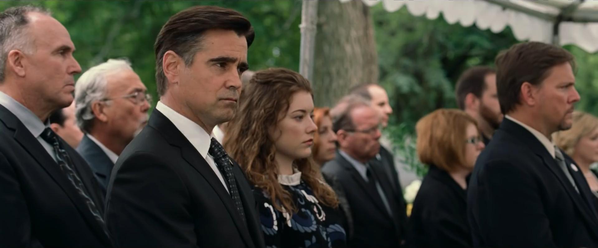 Colin Farrell and Molly Kunz in Widows (2018)