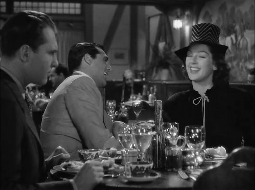 Cary Grant, Ralph Bellamy, and Rosalind Russell in His Girl Friday (1940)