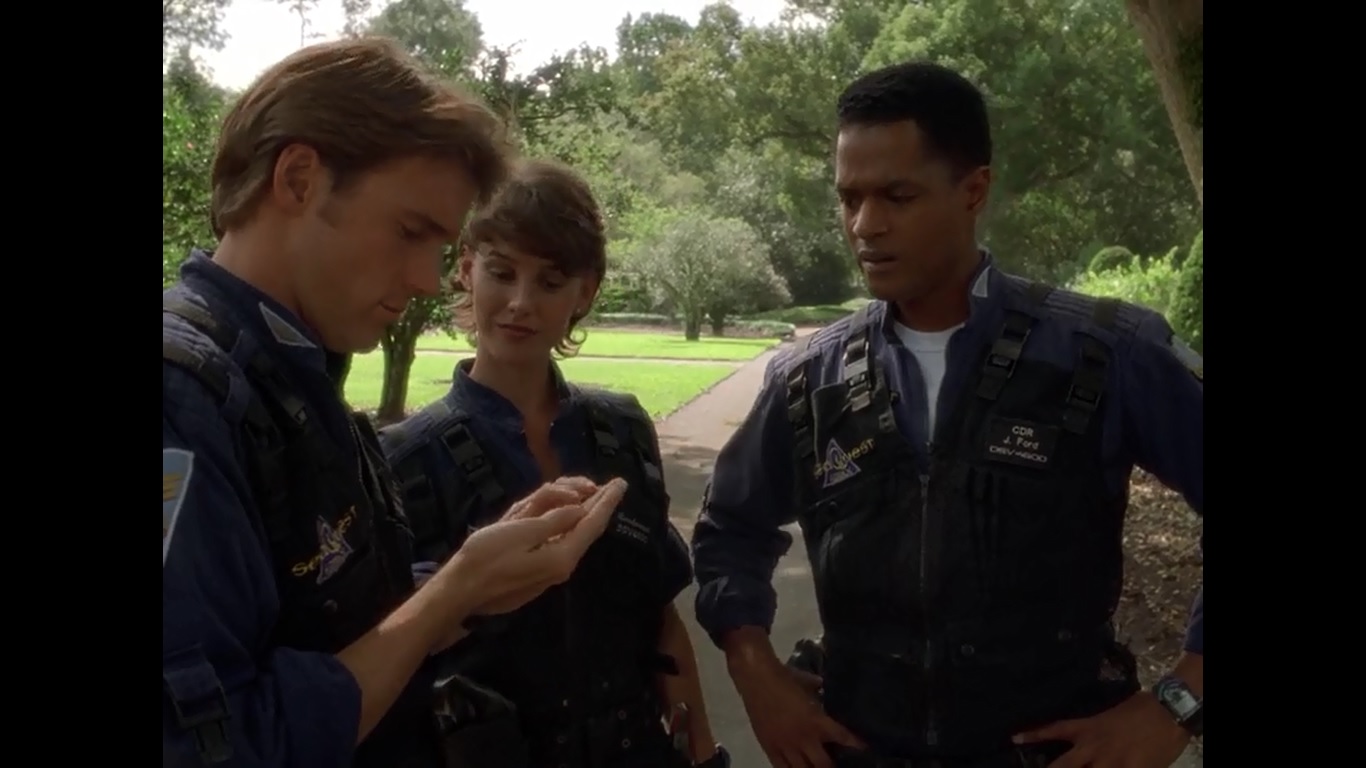 Kathy Evison, Don Franklin, and Edward Kerr in SeaQuest 2032 (1993)