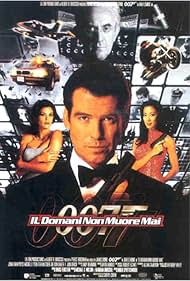 Pierce Brosnan, Teri Hatcher, Jonathan Pryce, Michelle Yeoh, Judi Dench, and Götz Otto in Il domani non muore mai (1997)