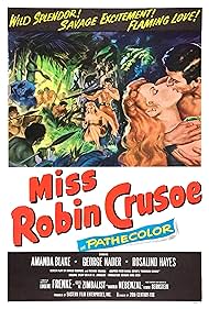 Amanda Blake and George Nader in Miss Robin Crusoe (1953)