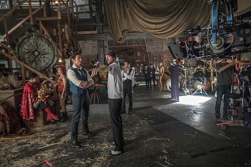 Hugh Jackman, Michael Gracey, Zac Efron, Christina Glur, Alex Wong, Julius Rubio, Yusaku Komori, and Danial Son in The Greatest Showman (2017)