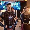 Nick Zano, Melissa Benoist, and Maisie Richardson-Sellers in Legends of Tomorrow (2016)