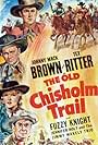 Johnny Mack Brown, Jennifer Holt, Fuzzy Knight, and Tex Ritter in The Old Chisholm Trail (1942)