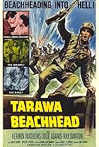 Julie Adams, Ray Danton, Kerwin Mathews, and Paul Wendkos in Tarawa Beachhead (1958)