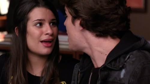 Lea Michele and Jonathan Groff in Glee (2009)