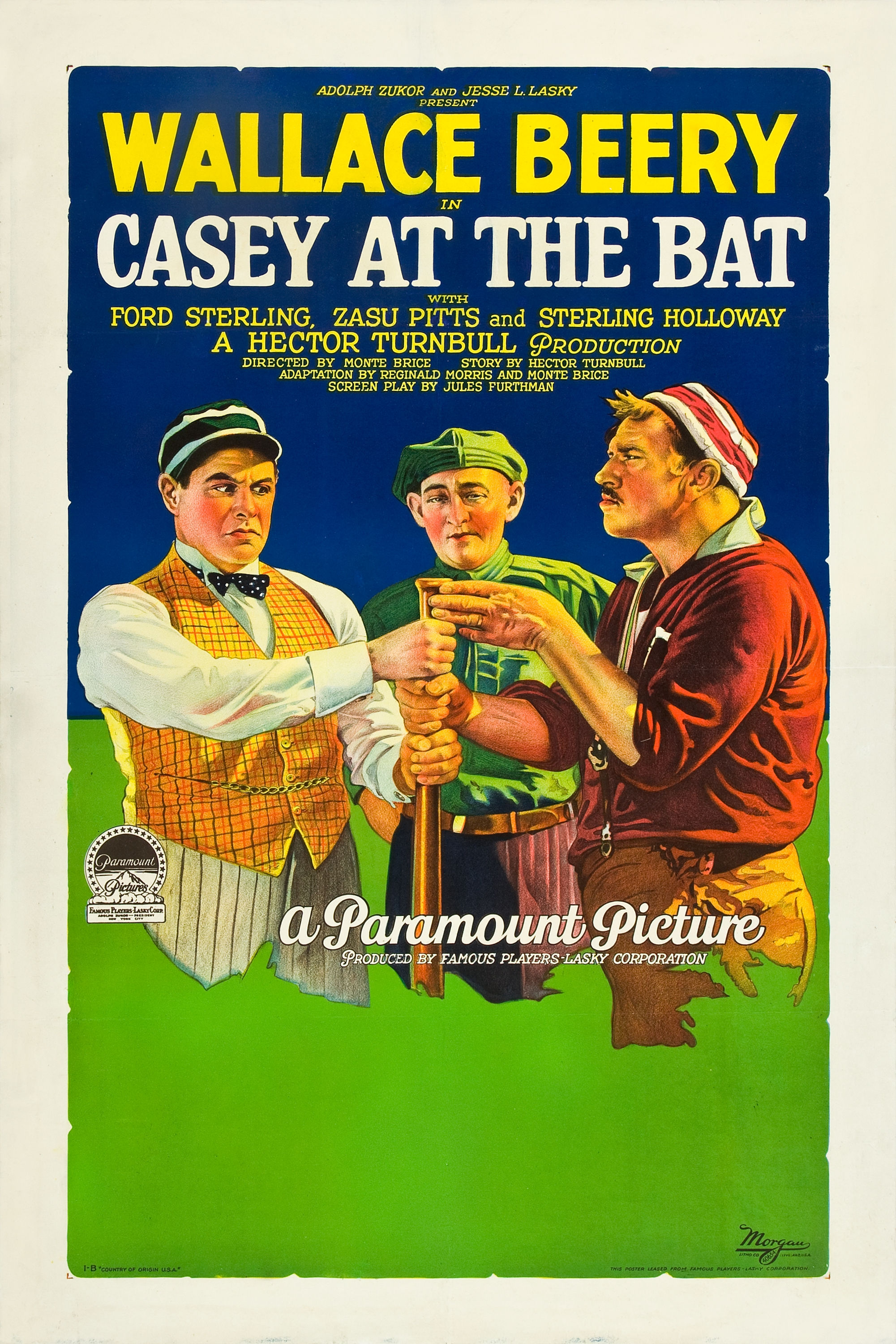 Wallace Beery, Spec O'Donnell, and Ford Sterling in Casey at the Bat (1927)