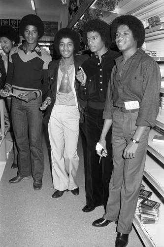 Jackie Jackson, Marlon Jackson, Michael Jackson and Randy Jackson (The Jacksons' In-Store Album Promotion) 1978 Freeway Records / Los Angeles