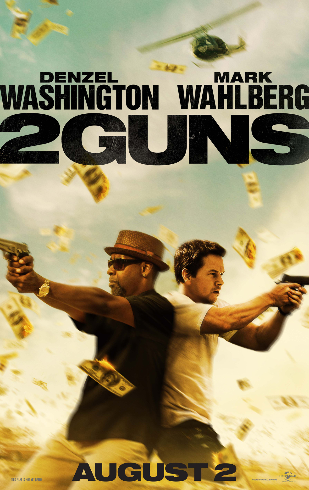 Mark Wahlberg and Denzel Washington in 2 Guns (2013)