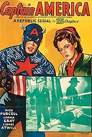 Lorna Gray and Dick Purcell in Captain America (1944)