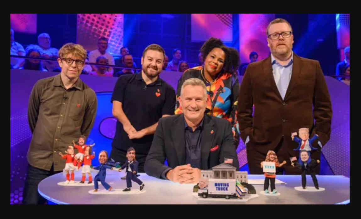 Adam Hills, Frankie Boyle, Desiree Burch, Josh Widdicombe, and Alex Brooker in The Last Leg (2012)