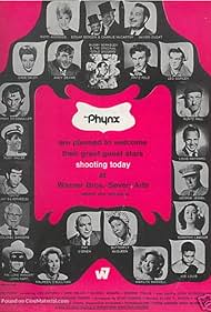 Busby Berkeley, Maureen O'Sullivan, Richard Pryor, Edgar Bergen, Pat O'Brien, Dick Clark, Xavier Cugat, Cass Daley, Andy Devine, Fritz Feld, Leo Gorcey, Huntz Hall, John Hart, Louis Hayward, George Jessel, Ruby Keeler, Patsy Kelly, Dorothy Lamour, Guy Lombardo, Joe Louis, Trini López, Marilyn Maxwell, Butterfly McQueen, Martha Raye, Harold Sakata, Harland Sanders, Jay Silverheels, Ed Sullivan, Rudy Vallee, Clint Walker, and Johnny Weissmuller in The Phynx (1970)