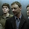 Tom Burke, Kelly Macdonald, James McAvoy, and John Simm in State of Play (2003)