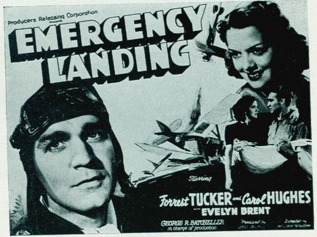 Carol Hughes and Forrest Tucker in Emergency Landing (1941)