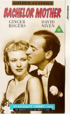 David Niven and Ginger Rogers in Bachelor Mother (1939)