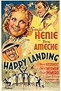 Don Ameche, Cesar Romero, and Sonja Henie in Happy Landing (1938)