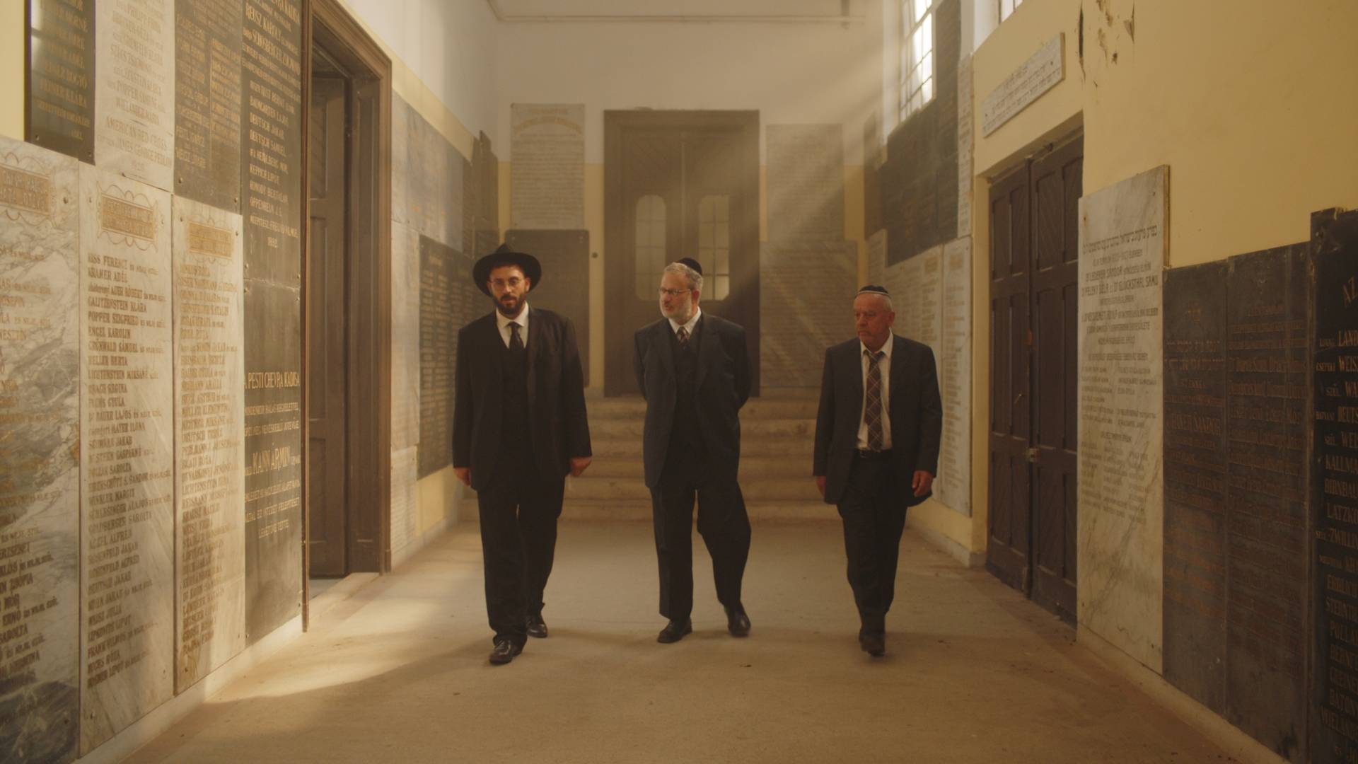 Zoltán Bezerédi, Róbert Kardos, and Tamás Szabó Kimmel in All About the Levkoviches (2024)