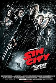 Bruce Willis, Mickey Rourke, Benicio Del Toro, Jessica Alba, Rosario Dawson, and Clive Owen in Sin City (2005)