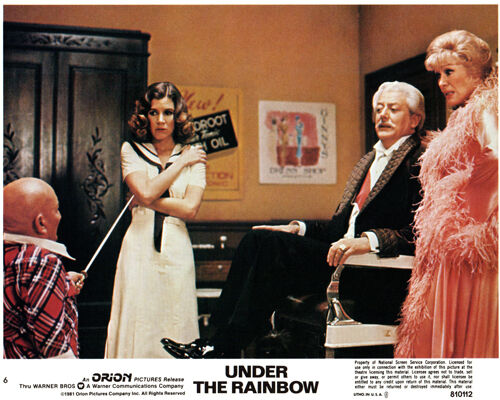 Carrie Fisher, Eve Arden, Billy Barty, and Joseph Maher in Under the Rainbow (1981)