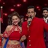 Sudhanshu Pandey, Fahmaan Khan, and Madalsa Sharma in Ravivaar with Star Parivaar (2022)