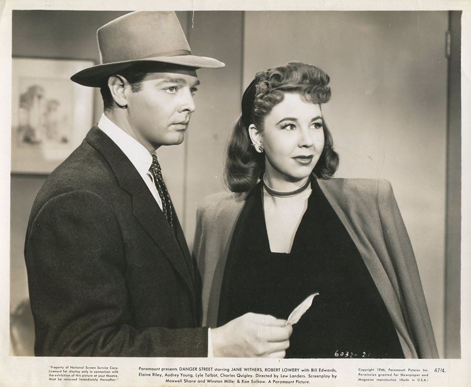 Robert Lowery and Jane Withers in Danger Street (1947)