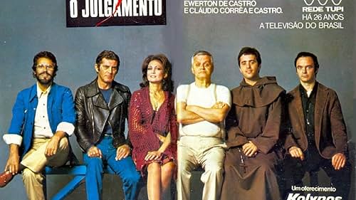 Cláudio Corrêa e Castro, Adriano Reys, Ewerton de Castro, Tony Ramos, Eva Wilma, and Carlos Zara in O Julgamento (1976)