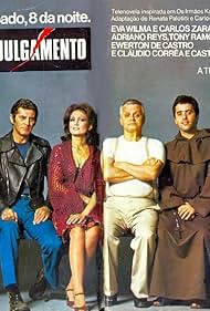 Cláudio Corrêa e Castro, Adriano Reys, Ewerton de Castro, Tony Ramos, Eva Wilma, and Carlos Zara in O Julgamento (1976)