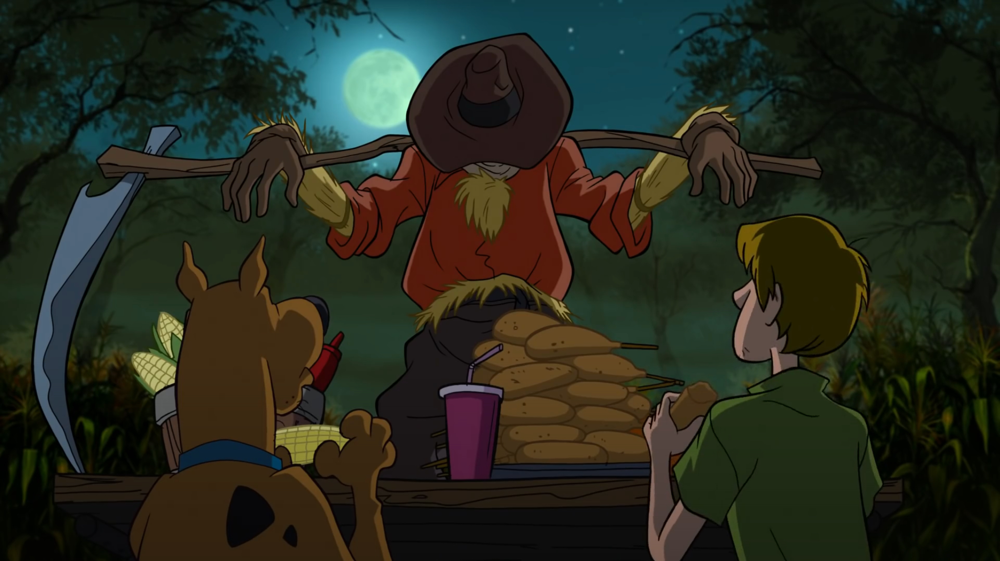 Matthew Lillard, Steve Blum, and Frank Welker in Scooby-Doo! and the Spooky Scarecrow (2013)