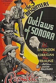 Ray Corrigan, Robert Livingston, Edwin Mordant, and Max Terhune in Outlaws of Sonora (1938)