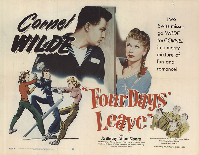 Josette Day and Cornel Wilde in Four Days Leave (1949)