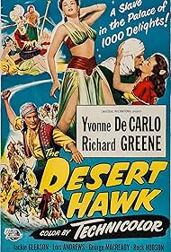 Yvonne De Carlo and Richard Greene in The Desert Hawk (1950)