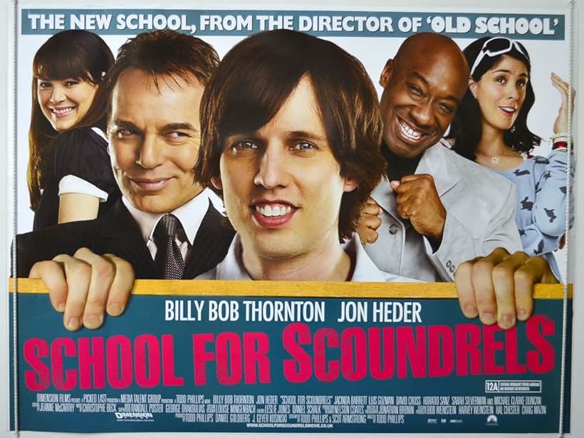 Billy Bob Thornton, Michael Clarke Duncan, Jacinda Barrett, Sarah Silverman, and Jon Heder in School for Scoundrels (2006)