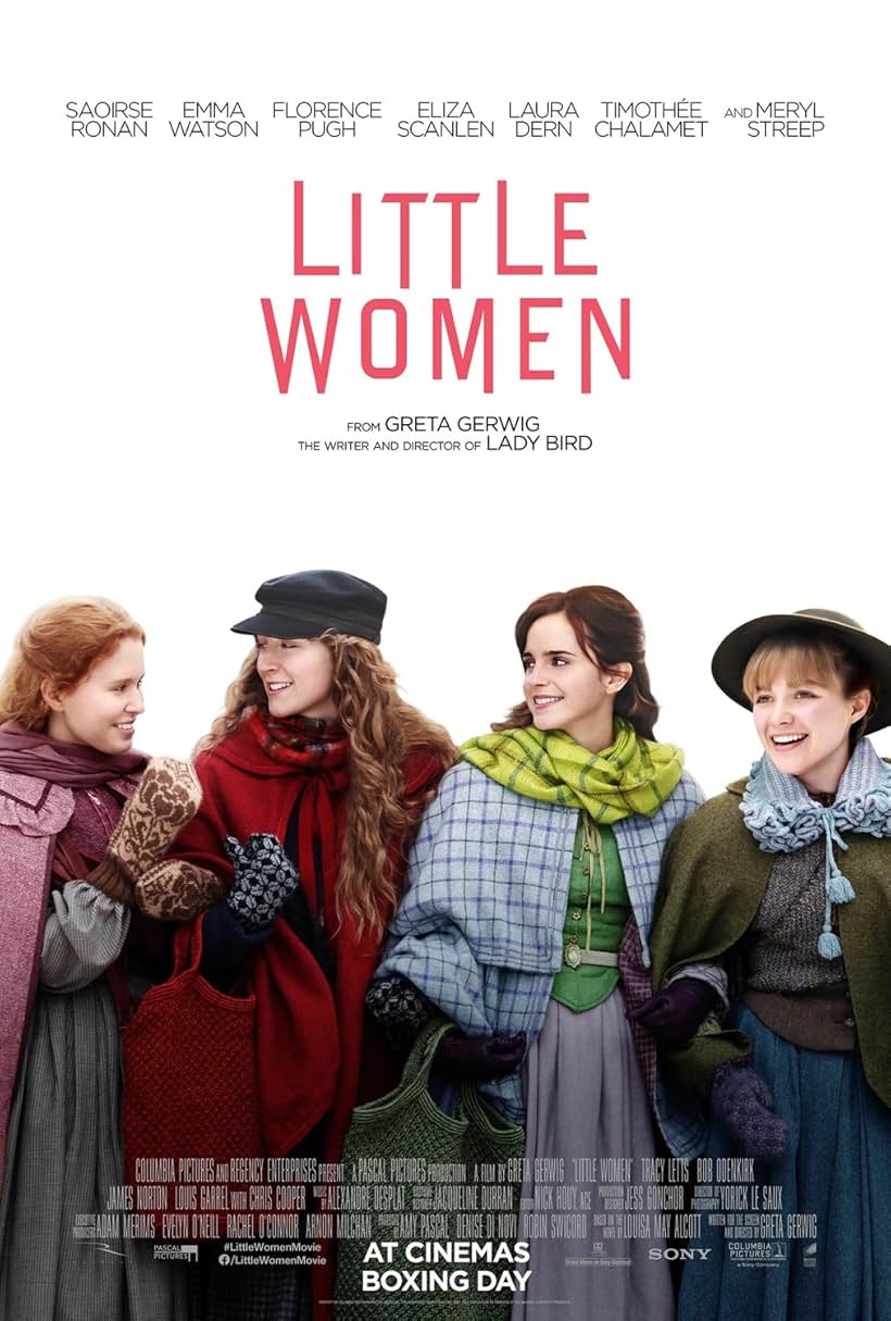 Emma Watson, Saoirse Ronan, Florence Pugh, and Eliza Scanlen in Little Women (2019)