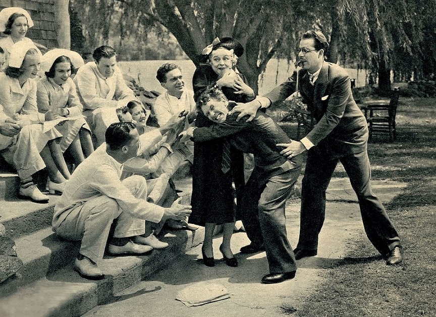 Mary Boland, Frances Gifford, Burgess Meredith, and Onslow Stevens in There Goes the Groom (1937)