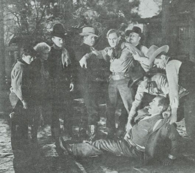 Noah Beery, Harry Carey, Edward Peil Sr., Ken Cooper, Frankie Darro, Gordon De Main, Greta Granstedt, and Jack Mower in The Devil Horse (1932)