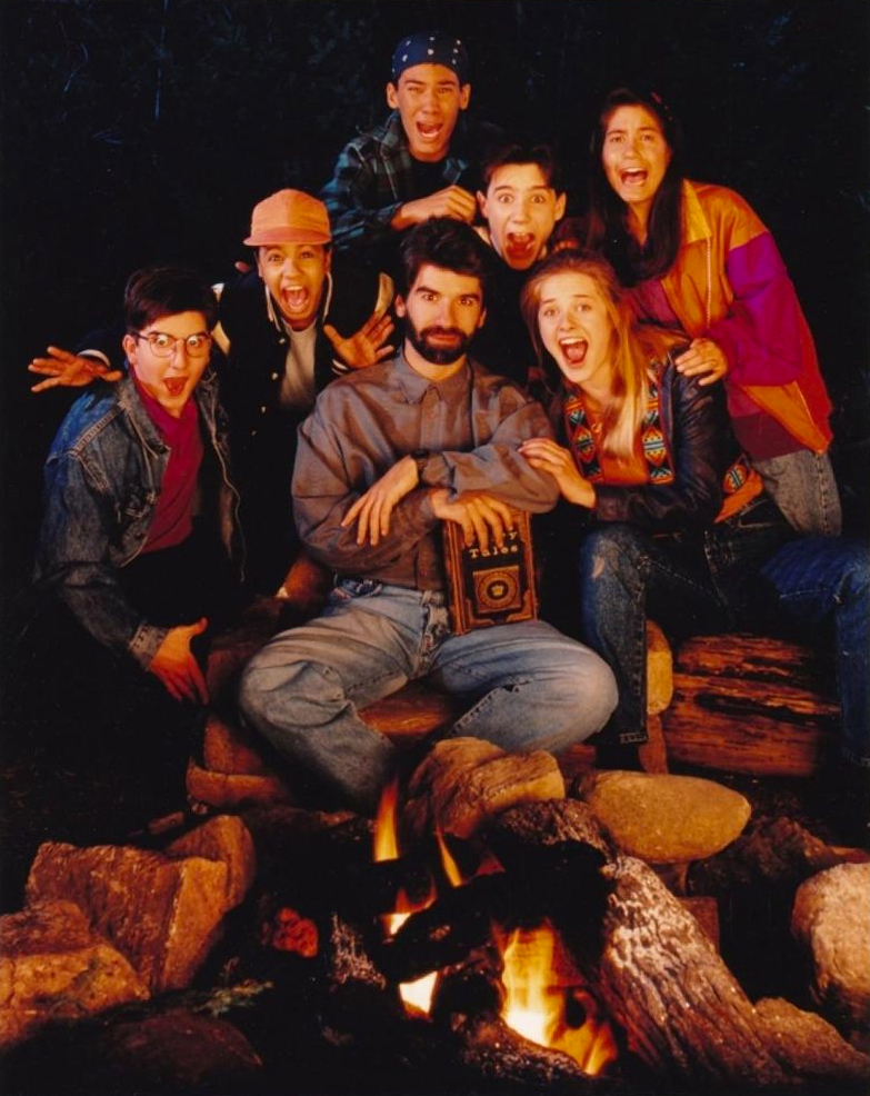 Rachel Blanchard, Jason Alisharan, Ross Hull, Nathaniel Moreau, Raine Pare-Coull, and Jodie Resther in Are You Afraid of the Dark? (1990)