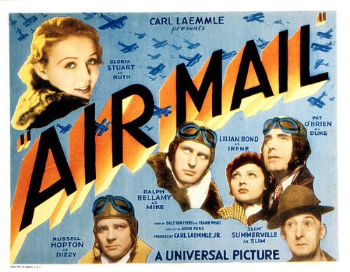 Ralph Bellamy, Gloria Stuart, Pat O'Brien, Lilian Bond, Russell Hopton, and Slim Summerville in Air Mail (1932)