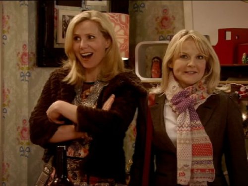 Sarah Hadland and Sally Phillips in Miranda (2009)