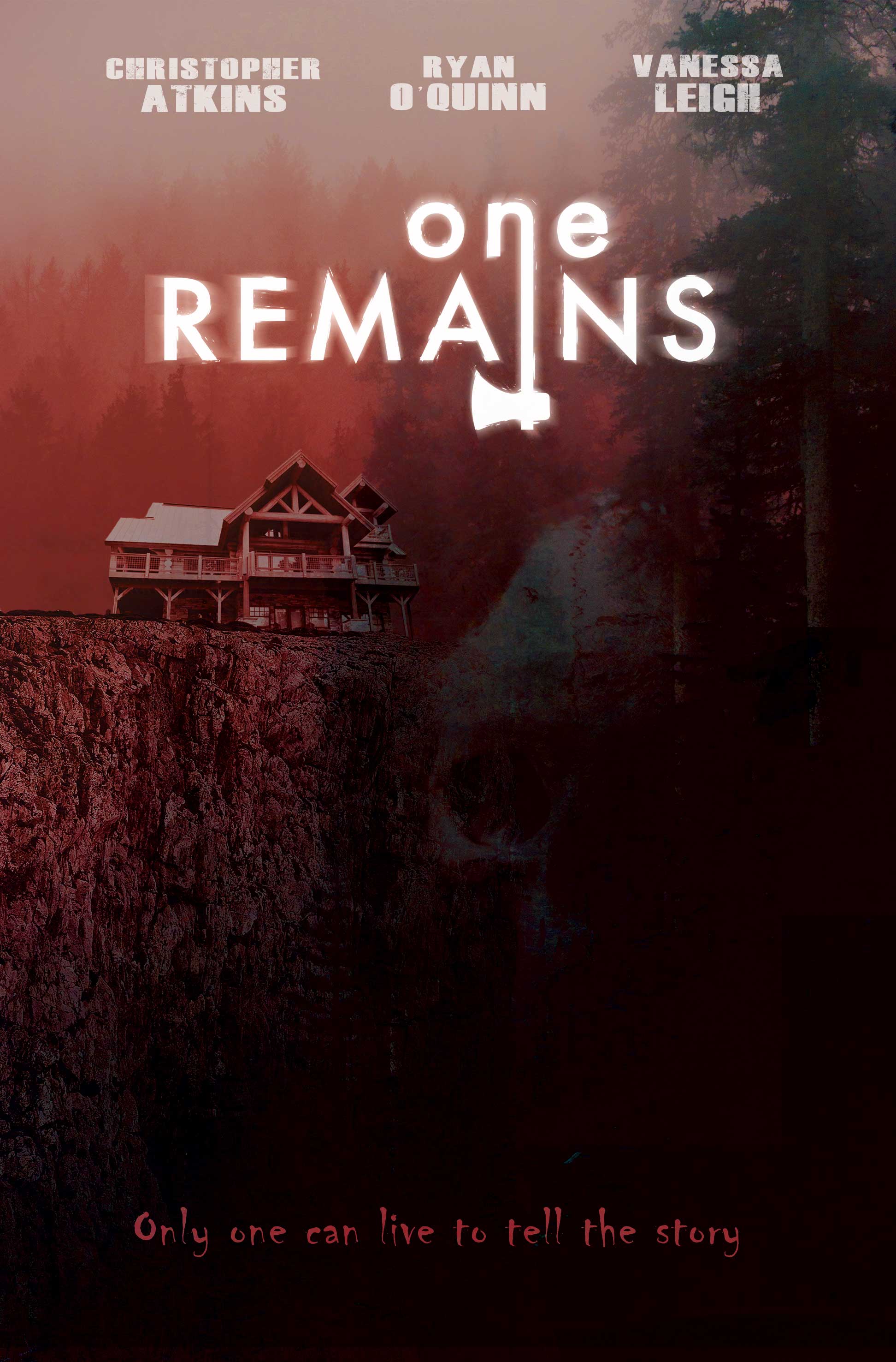 Christopher Atkins, Ryan O'Quinn, David Thomas Jenkins, Nicole Criss, Aaron Bennett, Taylor Cole, Vanessa Leigh, Katelyn Gault, Chandra Bond, and Brianna Heller in One Remains (2019)