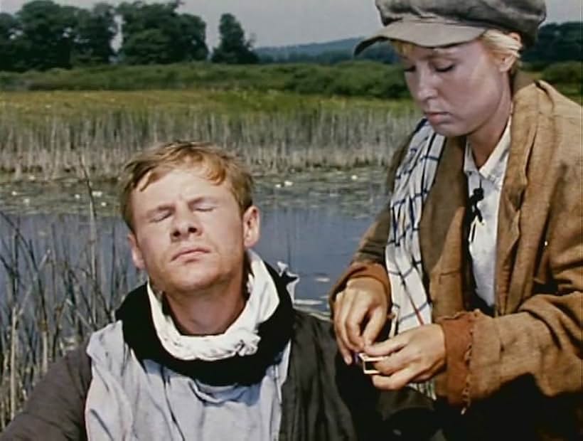 Nadezhda Rumyantseva and Vitali Solomin in A Hard Little Nut (1968)