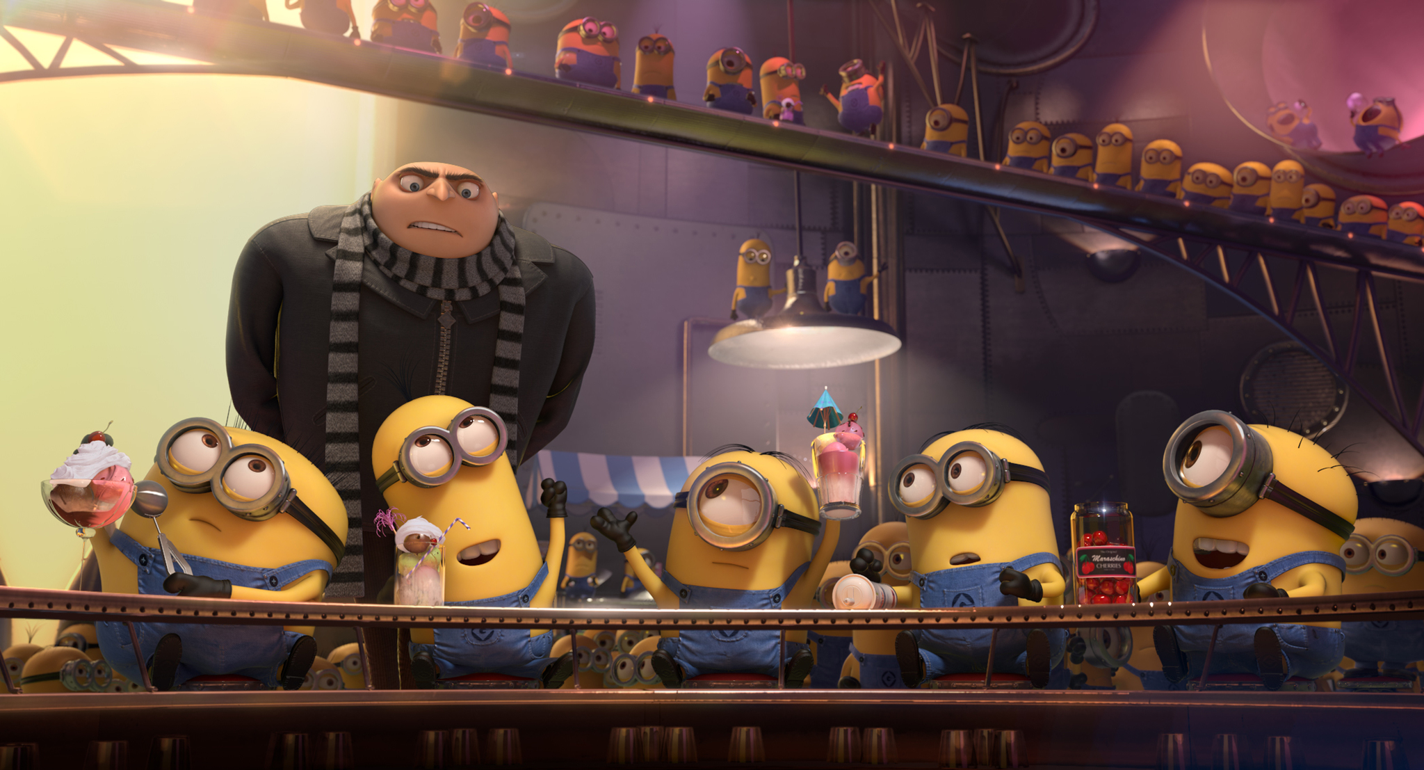 Steve Carell, Chris Renaud, and Pierre Coffin in Despicable Me 2 (2013)