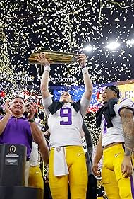 Joe Burrow and Ed Orgeron in 2020 College Football Championship: Clemson vs. LSU (2020)