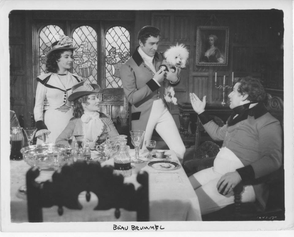 Elizabeth Taylor, Stewart Granger, Peter Ustinov, and Rosemary Harris in Beau Brummell (1954)