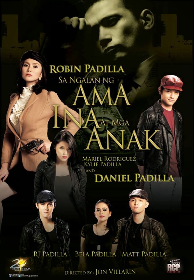 Robin Padilla, Matt Padilla, Mariel Rodriguez, RJ Padilla, Bela Padilla, Kylie Padilla, and Daniel Padilla in Sa ngalan ng ama, ina at mga anak (2014)