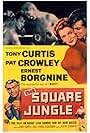 Ernest Borgnine, Tony Curtis, and Pat Crowley in The Square Jungle (1955)